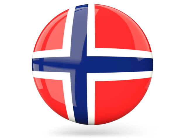 Glossy round icon. Download flag icon of Svalbard and Jan Mayen at PNG format