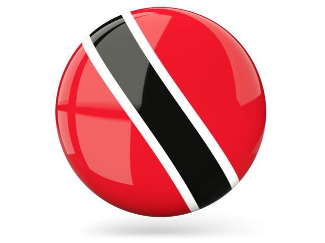 Glossy round icon. Download flag icon of Trinidad and Tobago at PNG format