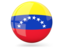 Venezuela. Glossy round icon. Download icon.
