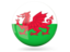 Wales. Glossy round icon. Download icon.