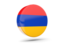 Armenia. Glossy round icon 3d. Download icon.