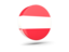 Austria. Glossy round icon 3d. Download icon.