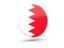 Бахрейн. Глянцевая круглая 3D иконка. Скачать иллюстрацию.