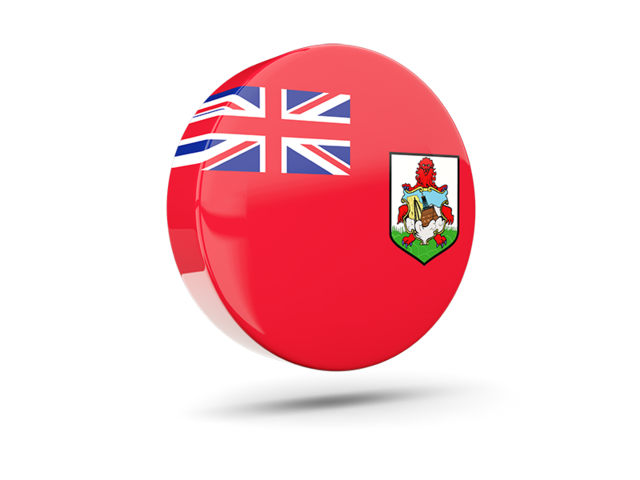 Glossy round icon 3d. Download flag icon of Bermuda at PNG format