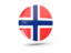 Bouvet Island. Glossy round icon 3d. Download icon.