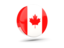 Canada. Glossy round icon 3d. Download icon.