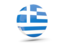 Greece. Glossy round icon 3d. Download icon.