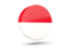 Glossy round icon 3d