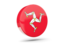 Isle of Man. Glossy round icon 3d. Download icon.