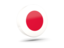 Japan. Glossy round icon 3d. Download icon.