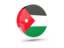 Jordan. Glossy round icon 3d. Download icon.