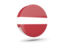 Latvia. Glossy round icon 3d. Download icon.