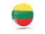 Lithuania. Glossy round icon 3d. Download icon.