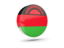 Malawi. Glossy round icon 3d. Download icon.