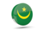 Mauritania. Glossy round icon 3d. Download icon.