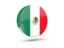 Mexico. Glossy round icon 3d. Download icon.