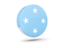 Micronesia. Glossy round icon 3d. Download icon.