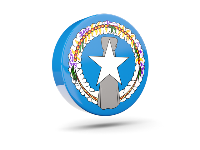 Glossy round icon 3d. Download flag icon of Northern Mariana Islands at PNG format