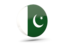 Pakistan. Glossy round icon 3d. Download icon.