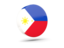 Philippines. Glossy round icon 3d. Download icon.