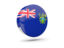 Pitcairn Islands. Glossy round icon 3d. Download icon.