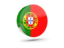 Portugal. Glossy round icon 3d. Download icon.