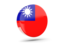 Taiwan. Glossy round icon 3d. Download icon.