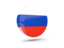 Russia. Glossy round icon 3d. Download icon.