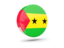 Sao Tome and Principe. Glossy round icon 3d. Download icon.