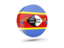 Swaziland. Glossy round icon 3d. Download icon.