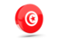 Tunisia. Glossy round icon 3d. Download icon.