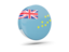 Tuvalu. Glossy round icon 3d. Download icon.