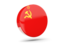 Soviet Union. Glossy round icon 3d. Download icon.