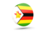 Zimbabwe. Glossy round icon 3d. Download icon.