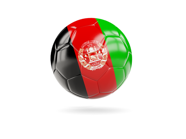 Glossy soccer ball. Download flag icon of Afghanistan at PNG format