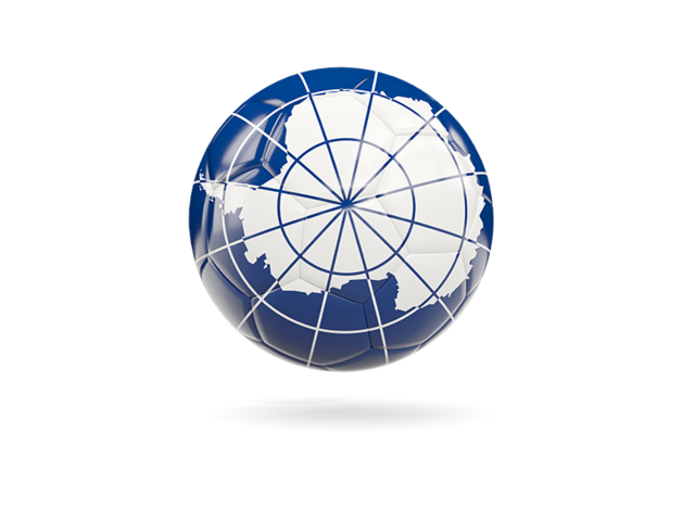 Glossy soccer ball. Download flag icon of Antarctica at PNG format