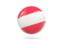 Austria. Glossy soccer ball. Download icon.