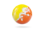 Bhutan. Glossy soccer ball. Download icon.