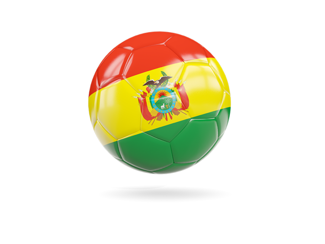 Глянцевый футбольный мяч. Скачать флаг. Боливия
