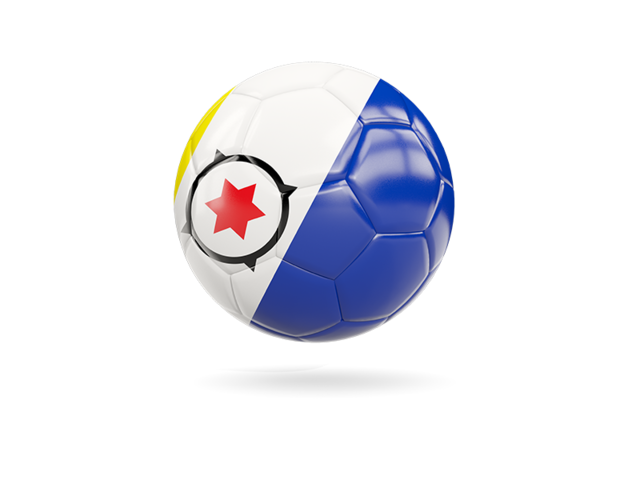 Glossy soccer ball. Download flag icon of Bonaire at PNG format