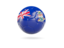 Cayman Islands. Glossy soccer ball. Download icon.