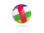 Central African Republic. Glossy soccer ball. Download icon.