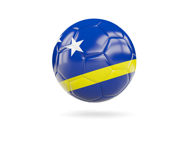 Glossy soccer ball. Download flag icon of Curacao at PNG format
