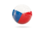 Czech Republic. Glossy soccer ball. Download icon.