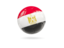 Egypt. Glossy soccer ball. Download icon.