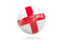 England. Glossy soccer ball. Download icon.