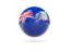 Falkland Islands. Glossy soccer ball. Download icon.
