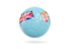 Fiji. Glossy soccer ball. Download icon.