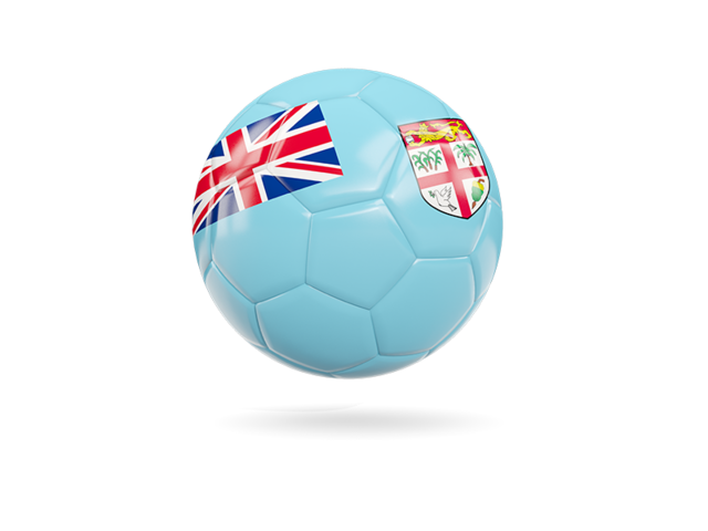 Glossy soccer ball. Download flag icon of Fiji at PNG format