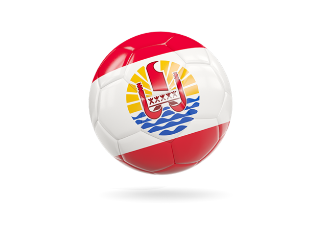 Glossy soccer ball. Download flag icon of French Polynesia at PNG format